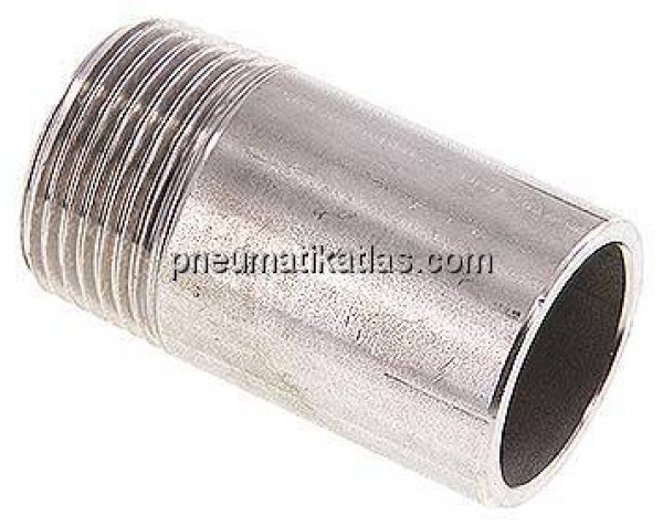 Anschweißnippel R 1"-60mm-33,7mm, 1.4571