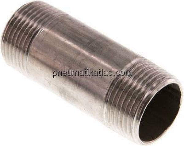 Rohrdoppelnippel R 1"-80mm, 1.4571