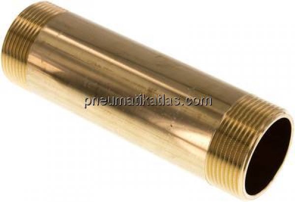 Rohrdoppelnippel G 1-1/2"-150mm, Messing