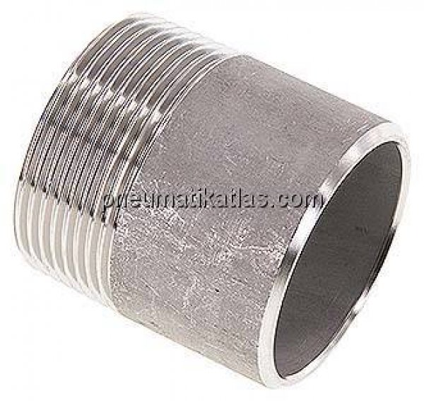 Anschweißnippel R 1-1/2"-50mm-48,3mm, 1.4571