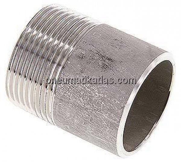 Anschweißnippel R 1-1/4"-50mm-42,4mm, 1.4571