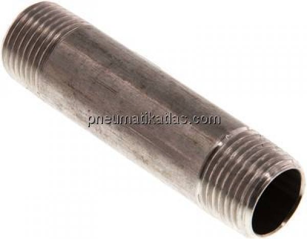 Rohrdoppelnippel R 1/2"-80mm, 1.4571