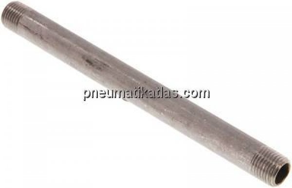 Rohrdoppelnippel R 1/4"-150mm, 1.4571