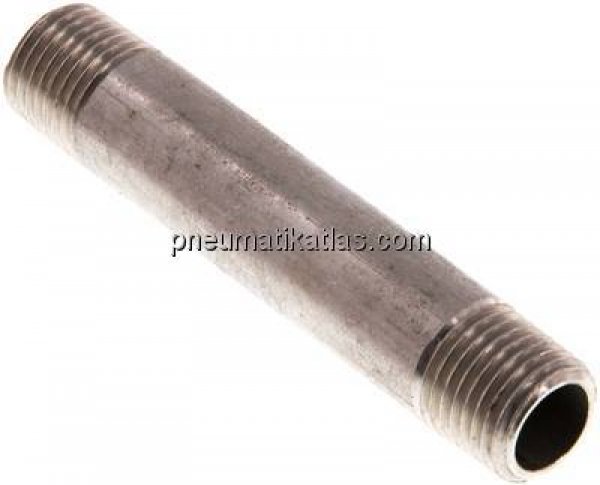 Rohrdoppelnippel R 1/4"-70mm, 1.4571