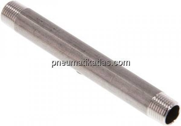 Rohrdoppelnippel R 1/8"-100mm, 1.4571