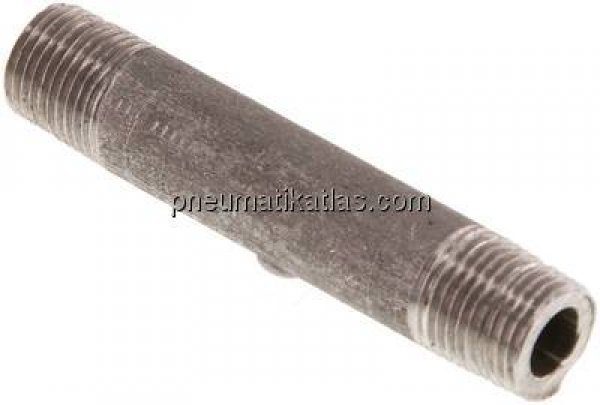 Rohrdoppelnippel R 1/8"-50mm, 1.4571