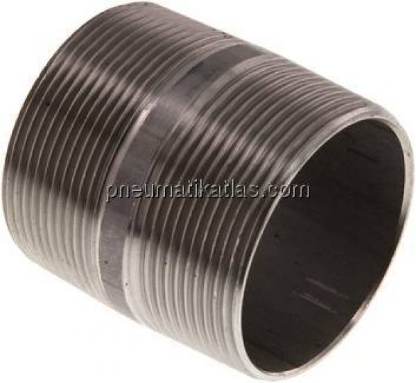 Rohrdoppelnippel R 2"-60mm, 1.4571