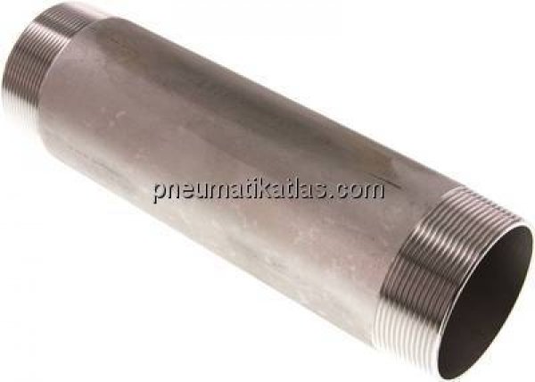 Rohrdoppelnippel R 2-1/2"-250mm, 1.4571