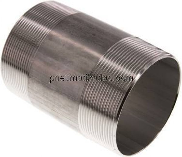 Rohrdoppelnippel R 3"-120mm, 1.4571