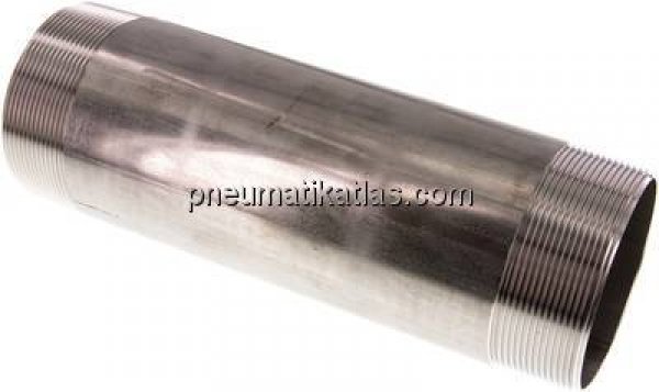 Rohrdoppelnippel R 3"-250mm, 1.4571