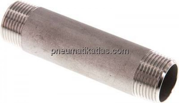 Rohrdoppelnippel R 3/4"-100mm, 1.4571