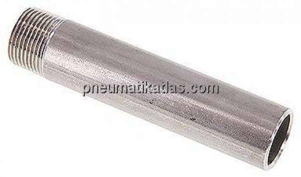 Anschweißnippel R 3/4"-120mm-26,9mm, 1.4571