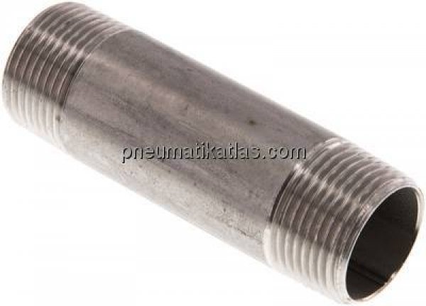 Rohrdoppelnippel R 3/4"-80mm, 1.4571