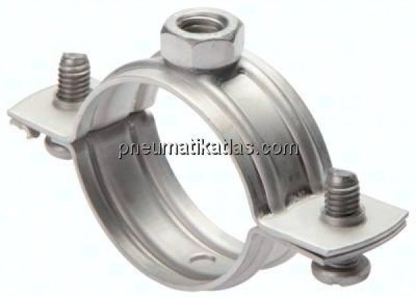 Rohrschelle, 85 - 89mm, 1.4404, ohne Einlage