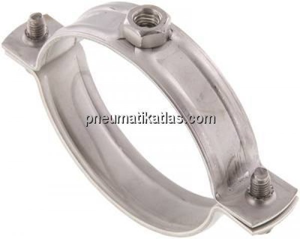 Rohrschelle, 72 - 76mm, 1.4404, ohne Einlage