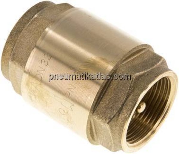 Rückschlagventil (Vakuum), G 1-1/4", PN 18, Messing