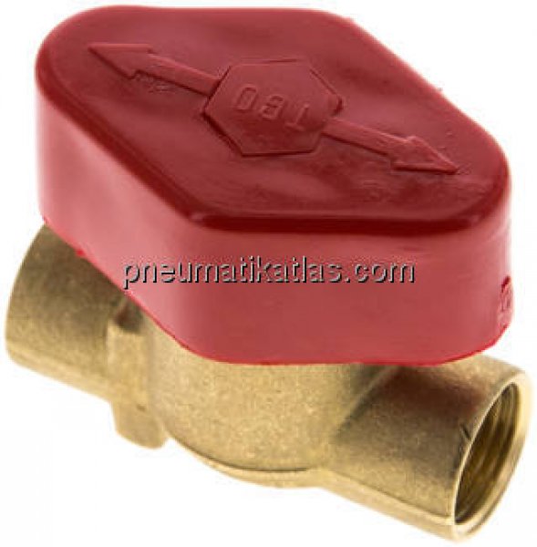 Schnellschluss-Absperrventil Rp 3/8", PN 16, DVGW