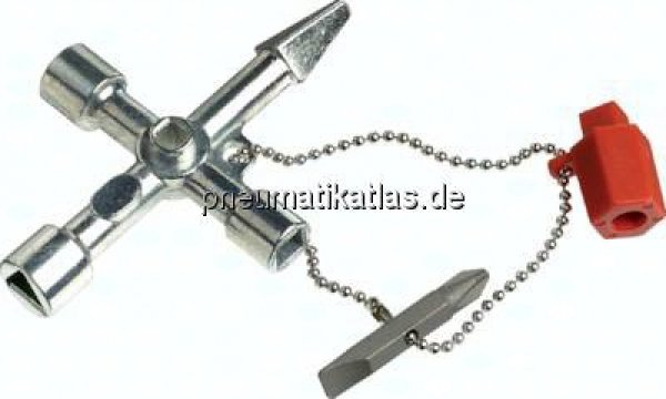 Schaltschrankschlüssel, Typ Hausmeister (63 x 90 mm)