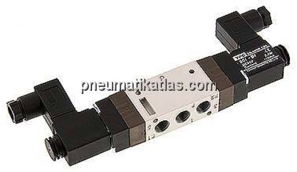 5/2-Wege Magnetventil, G 1/8", Impulsventil, 24 V=