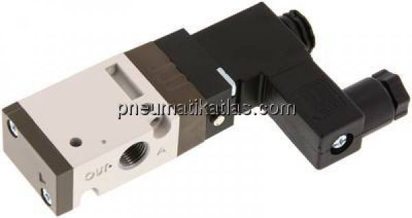 3/2-Wege Magnetventil, G 1/8", Federrückstellung (NC), 24 V=