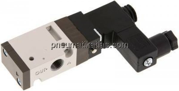 3/2-Wege Magnetventil, G 1/8", Federrückstellung (NO), 115 V AC