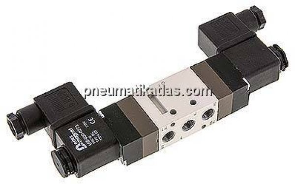 5/2-Wege Magnetventil, G 1/8", Impulsventil, 24 V AC