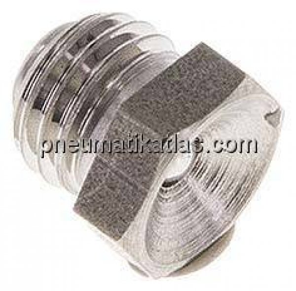 Gerader Trichterschmiernippel, M 8 x 1, 1.4305