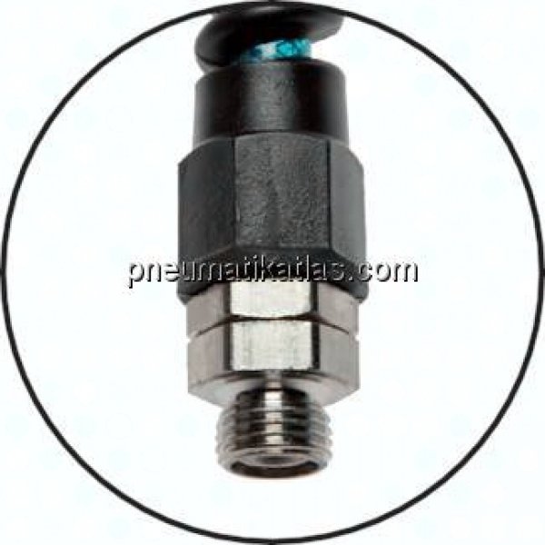 PUR-Spiralschlauch G 1/4"-9,5 x 6,3 mm, 3,0 mtr. Arbeitslänge