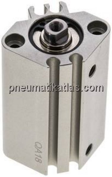 Kompaktzylinder, doppeltwirkend, Kolben 16mm, Hub 25mm