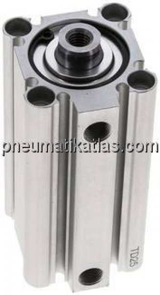 Kompaktzylinder, doppeltwirkend, Kolben 32mm, Hub 60mm