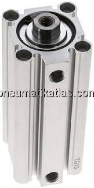 Kompaktzylinder, doppeltwirkend, Kolben 32mm, Hub 75mm