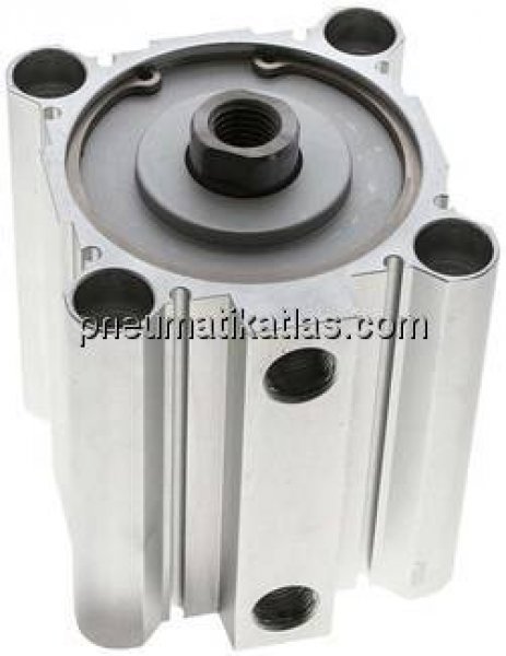 Kompaktzylinder, doppeltwirkend, Kolben 80mm, Hub 60mm