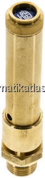 TÜV-Sicherheitsventil G 1/2" (DN10), 47,00 bar, Messing