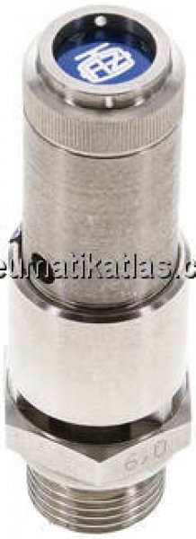 TÜV-Sicherheitsventil G 1/2" (DN10), 7,00 bar, 1.4571