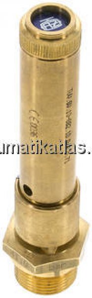 TÜV-Sicherheitsventil G 3/4" (DN10), 41,00 bar, Messing