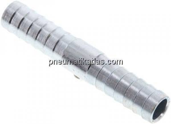 Schlauchverbindungsrohr 13 (1/2")mm-13 (1/2")mm, Stahl verzinkt