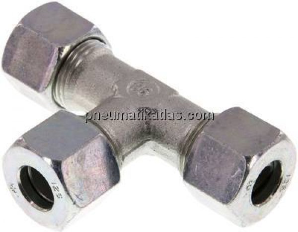 T-Schneidringverschraubung 12 S (M20x1,5), Stahl verzinkt