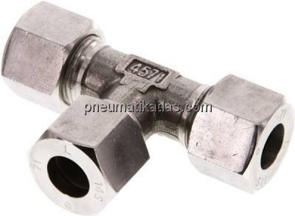 T-Schneidringverschraubung 14 S (M22x1,5), 1.4571