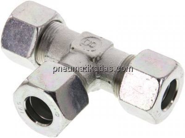 T-Schneidringverschraubung 16 S (M24x1,5), Stahl verzinkt