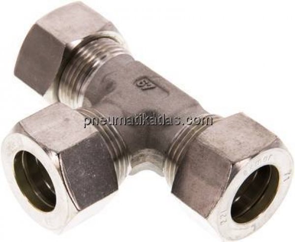 T-Schneidringverschraubung 22 L (M30x2), Klemmring 1.4571 (NC)