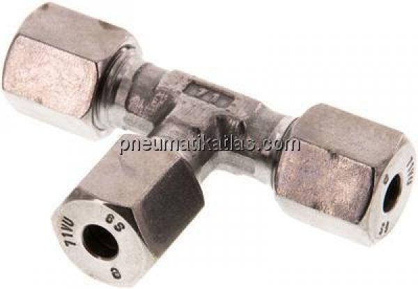 T-Schneidringverschraubung 6 S (M14x1,5), 1.4571