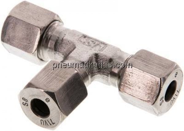 T-Schneidringverschraubung 8 S (M16x1,5), 1.4571