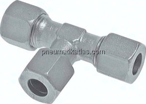 T-Schneidringverschraubung 5 LL (M10x1), Stahl verzinkt