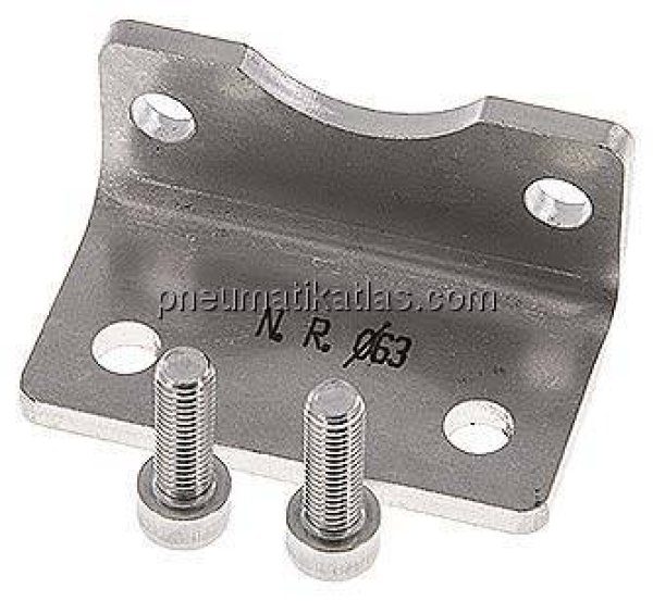 ISO 15552-Fußwinkel 63 mm, 1.4401