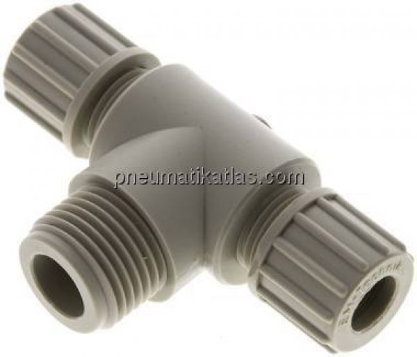 T-Verschraubung G 1/2"-10x8mm, Polypropylen