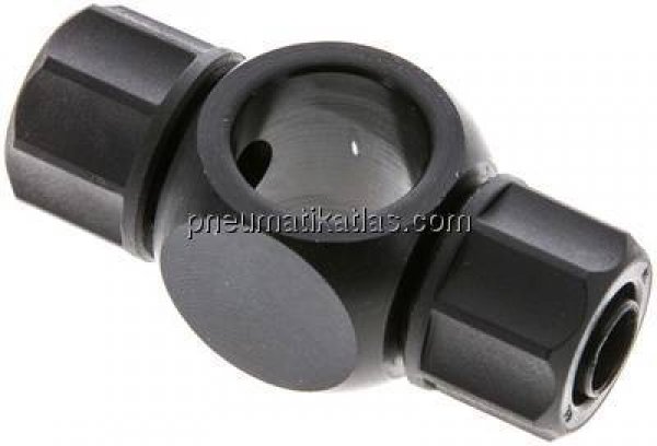 Verschraubung, T-Ringstück G 3/8"-11,6x9mm, Aluminium