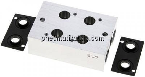 Mehrfachanschlussplatte (2-fach) für 3/2-Wege Ventile