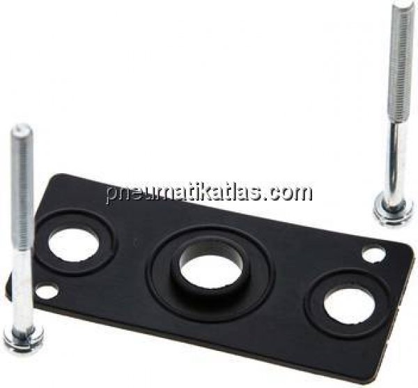 Ersatzdichtung und Schrauben für V 52-Reihenanschlussplatte