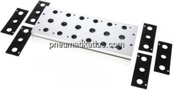 Mehrfachanschlussplatte (6-fach) für 5/2-Wege & 5/3-Wege Ventile