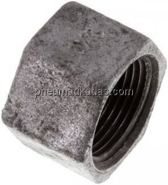 Verschlusskappe Rp 3/4", Temperguss verzinkt